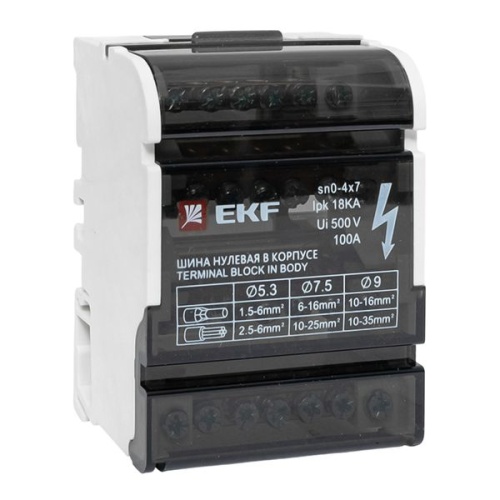 Шина нулевая в корпусе (4х7) EKF PROxima