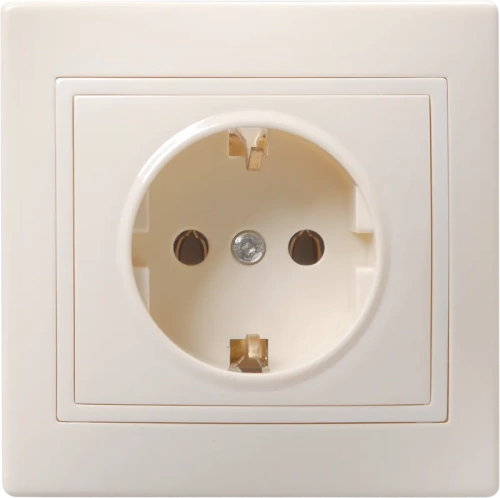 РС10-3-Км Роз. 1мес. c з/к без з/ш 16А кер. КВАРТА крем. IEK