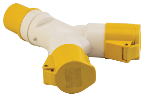 Розетка двухлучевая 1012-4h 2Р+РЕ 16А 110В IP44 EKF PROxima