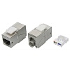 Модуль Keystone RJ45 CAT5E экранированный, 90 градусов, серебристый SL Модуль Keystone RJ45 CAT5E экранированный, 90 градусов, серебристый SL