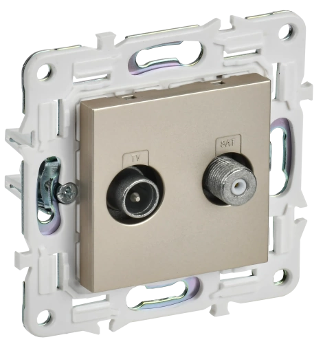 SKANDY Роз. двойная TV+SAT SK-A13Sh шамп. IEK