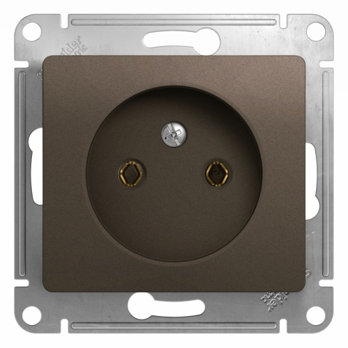 GLOSSA РОЗЕТКА без заземления, 16А, механизм, ШОКОЛАД GLOSSA РОЗЕТКА без заземления, 16А, механизм, ШОКОЛАД