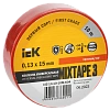 MIXTAPE 3 Изолента 0,13х15мм красная 10м IEK