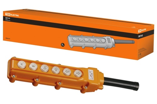 Пульт управления ПКТ-63 на 6 кнопок IP54 TDM Пульт управления ПКТ-63 на 6 кнопок IP54 TDM