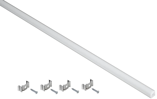 Профиль алюм. для LED ленты 1616 накл. угл. 2м к-т опал IEK
