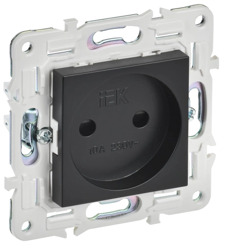 SKANDY Роз. без з/к с з/ш 10А SK-R01Bl черн. IEK