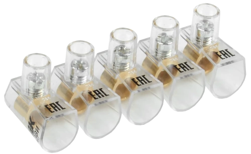 Зажим винтовой концевой изолированный КЗВИ 10 мм2 (5x1) IEK