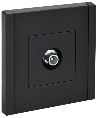 FORTE&PIANO Роз. TV проходная FP129 чер. IEK