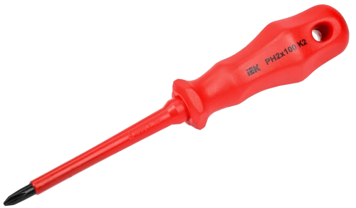 ARMA2L 3 Отвертка диэлектрическая PH2х100 K2 IEK ARMA2L 3 Отвертка диэлектрическая PH2х100 K2 IEK