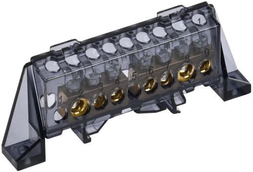 TEKFOR Шина N "ноль" в комб. изол. "Стойка" 8х12-3+4-Ч IEK