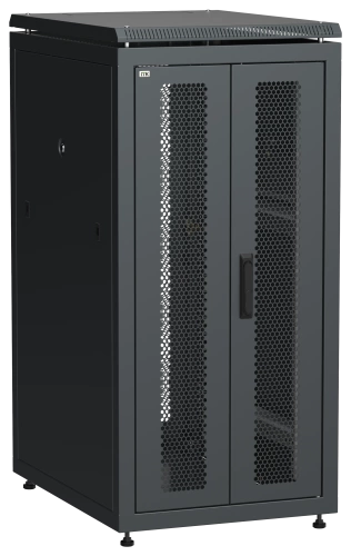 ITK LINEA N 24U 600х800мм распаш. перф. дв. задн. перф. чер.