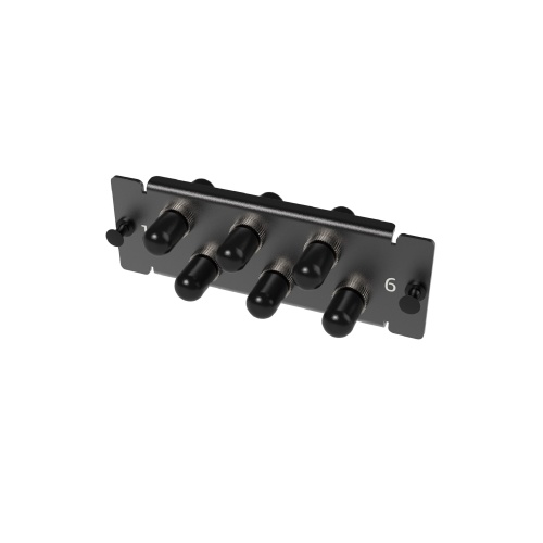 Адаптерная планка с установленными 6 x ST адаптерами, 1U Адаптерная планка с установленными 6 x ST адаптерами, 1U