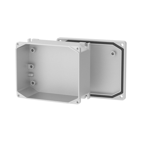 Коробка ответвительная алюминиевая окрашенная,IP66, RAL9006, 128х103х55мм (упак. 24 шт)