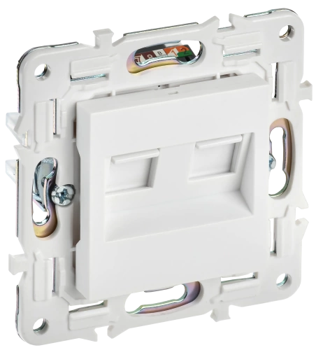 SKANDY Роз. комп. 2-ая RJ45 кат.6 SK-K04W арк. бел. IEK