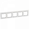VALENA Рамка 5-мест. бел. cш