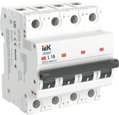 ARMAT Авт. выкл. M06N-DC 4P L 16А IEK
