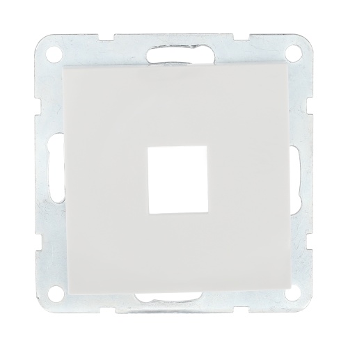 Накладка с суппортом розетки компьютернойи телефонной на 1 вход (белый) БЕЗ разъема LK60 Накладка с суппортом розетки компьютернойи телефонной на 1 вход (белый) БЕЗ разъема LK60