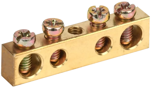 Шина PEN "земля-ноль" 6х9мм 4/1 (4группы/креп по центр) ИЭК