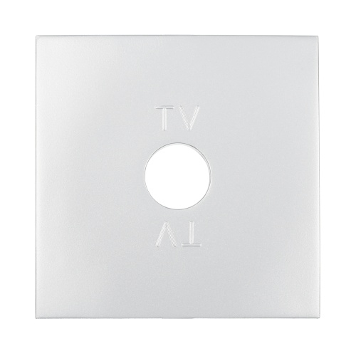 Накладка розетки TV(серебристый металлик) LK60 Накладка розетки TV(серебристый металлик) LK60