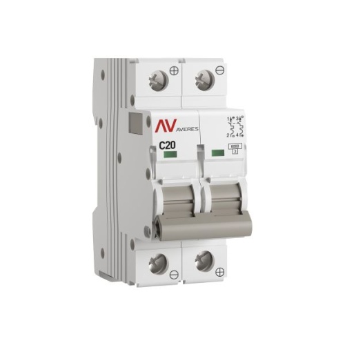 Выключатель автоматический AV-6 DC 2P 20A (C) 6kA EKF AVERES
