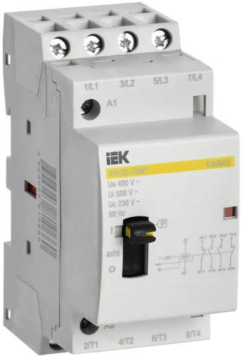 Контактор модульный с ручным упр. КМ20-22МР AC KARAT IEK