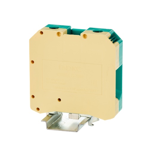 Клемма заземления, винтовой зажим, 2 точки подключения, 50 кв.мм Клемма заземления, винтовой зажим, 2 точки подключения, 50 кв.мм