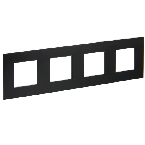 SKANDY Рамка 4-мест. SK-F34Bl металл черн. IEK