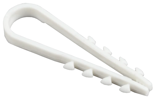 Дюбель хомут 5-10мм нейлон белый (100шт) IEK