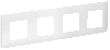 SKANDY Рамка 4-мест. SK-F04W арк. бел. IEK