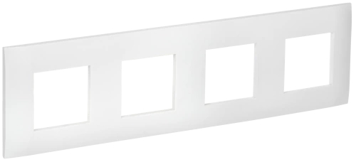 SKANDY Рамка 4-мест. SK-F04W арк. бел. IEK