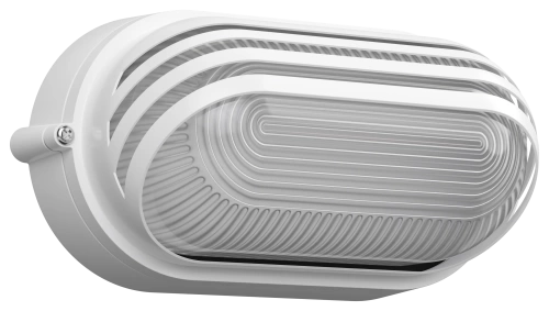 Светильник НПП1407 белый/овал ресничка 60Вт IP54  ИЭК