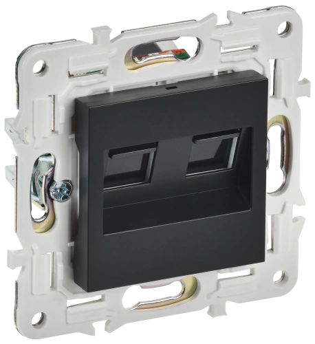 SKANDY Роз. комп. 2-ая RJ45 кат.6 SK-K04Bl черн. IEK