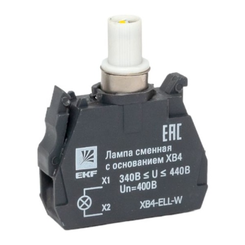 Лампа сменная c основанием XB4 белая 400В EKF PROxima Лампа сменная c основанием XB4 белая 400В EKF PROxima