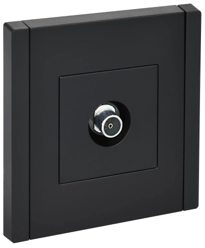 FORTE&PIANO Роз. TV оконечная FP128 чер. IEK