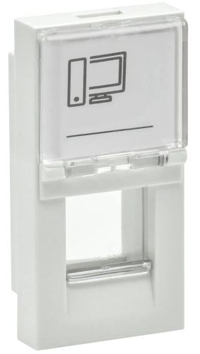 PRIMER Панель лицевая Keystone (1 мод.) бел. IEK