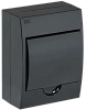 Корпус модульный пл. нав. ЩРН-П-6 черный IP41 IEK