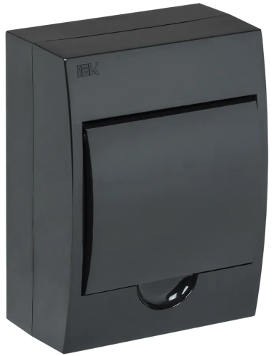 Корпус модульный пл. нав. ЩРН-П-6 черный IP41 IEK