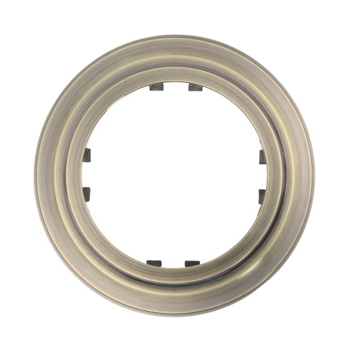 Рамка 1-постовая круглая (бронза) Vintage-Classic