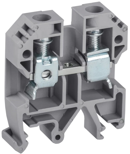 Клемма винтовая КВИ-6мм2 серая IEK Клемма винтовая КВИ-6мм2 серая IEK