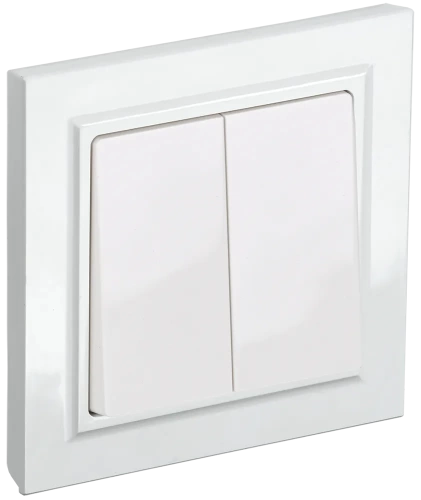 BRITE Выключ. 2-кл. 10А в сб. ВСР10-2-0-БрБ бел. IEK BRITE Выключ. 2-кл. 10А в сб. ВСР10-2-0-БрБ бел. IEK