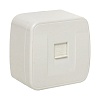 Минск Розетка Phone 1-местная ОП белая EKF Basic