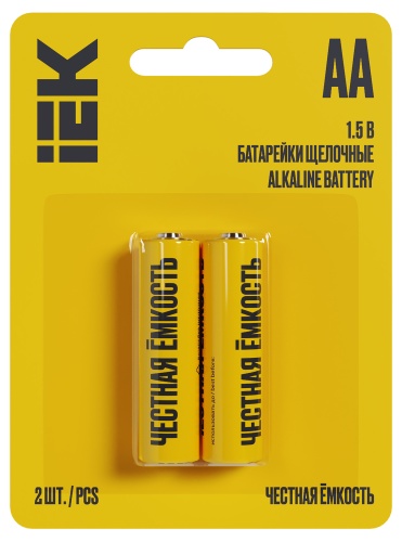 Батарейка щелоч. Alkaline Optima LR06/AA (2шт/блистер) IEK