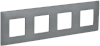 SKANDY Рамка 4-мест. SK-F04Gr сер. IEK