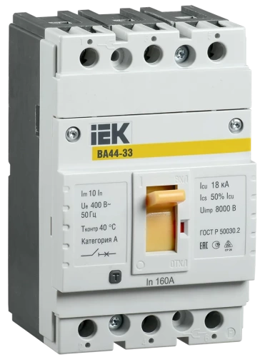 Авт. выкл. ВА44 33 3Р 50А 15кА ИЭК Авт. выкл. ВА44 33 3Р 50А 15кА ИЭК