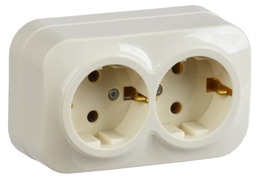 РС22-3-ХК Розет. 2-ая с з/к о/у 16А GLORY крем. IEK РС22-3-ХК Розет. 2-ая с з/к о/у 16А GLORY крем. IEK