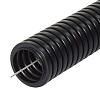 Труба гофрированная ПА безгалогенная (HF) стойкая к ультрафиолету черная с/з д25 (25м/уп) Промрукав