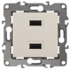 12-4110-02 Эл/ус ЭРА Устройство зарядное USB, 230В/5В-2100мА, IP20, Эра12, слоновая кость