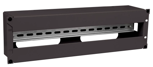 ITK Панель электрораспределительная 3U с DIN-рейкой черная