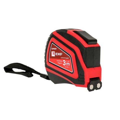 Рулетка измерительная РС-10 (3 м х 16 мм) Autostop Магнит EKF Expert Рулетка измерительная РС-10 (3 м х 16 мм) Autostop Магнит EKF Expert
