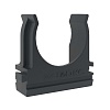 Держатель с защелкой, д.25мм, черный